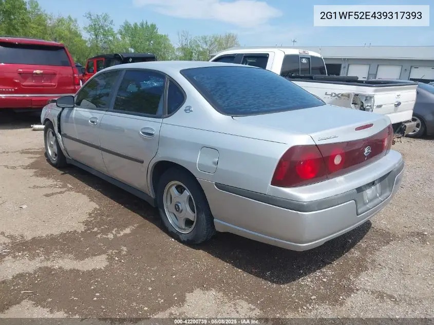 2003 Chevrolet Impala VIN: 2G1WF52E439317393 Lot: 42200739