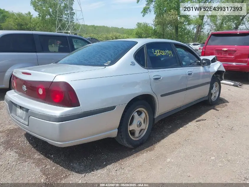 2003 Chevrolet Impala VIN: 2G1WF52E439317393 Lot: 42200739