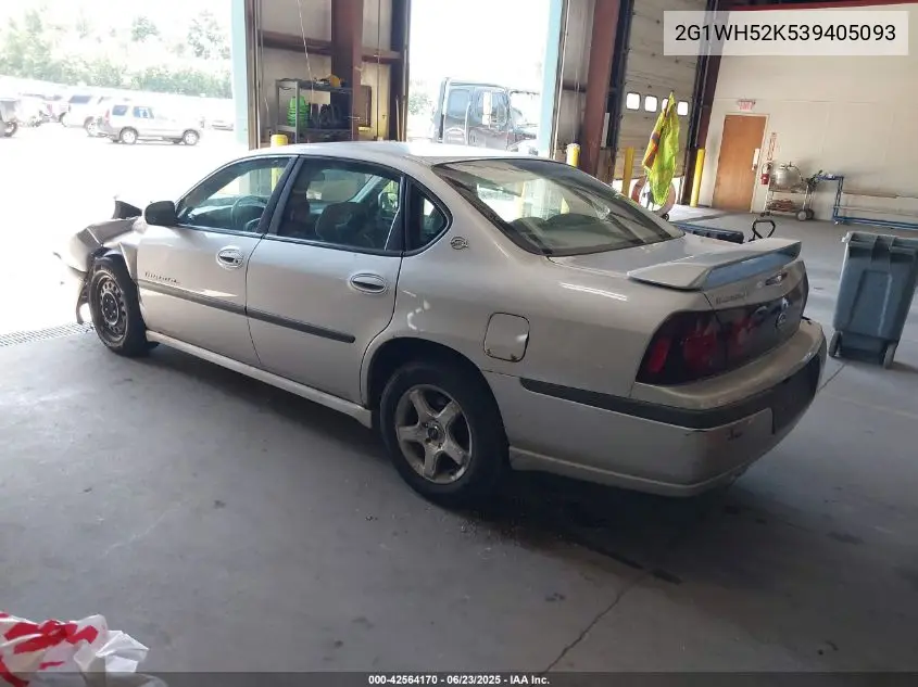 2003 Chevrolet Impala Ls VIN: 2G1WH52K539405093 Lot: 42564170