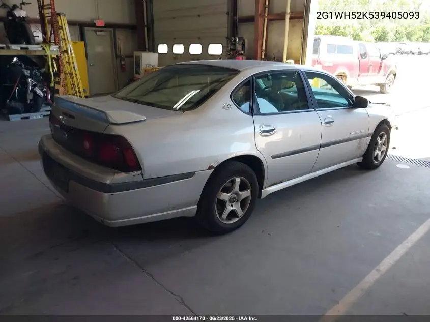 2003 Chevrolet Impala Ls VIN: 2G1WH52K539405093 Lot: 42564170