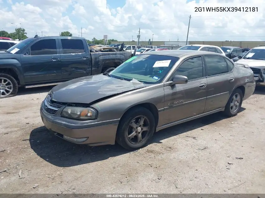 2003 Chevrolet Impala Ls VIN: 2G1WH55KX39412181 Lot: 42576212
