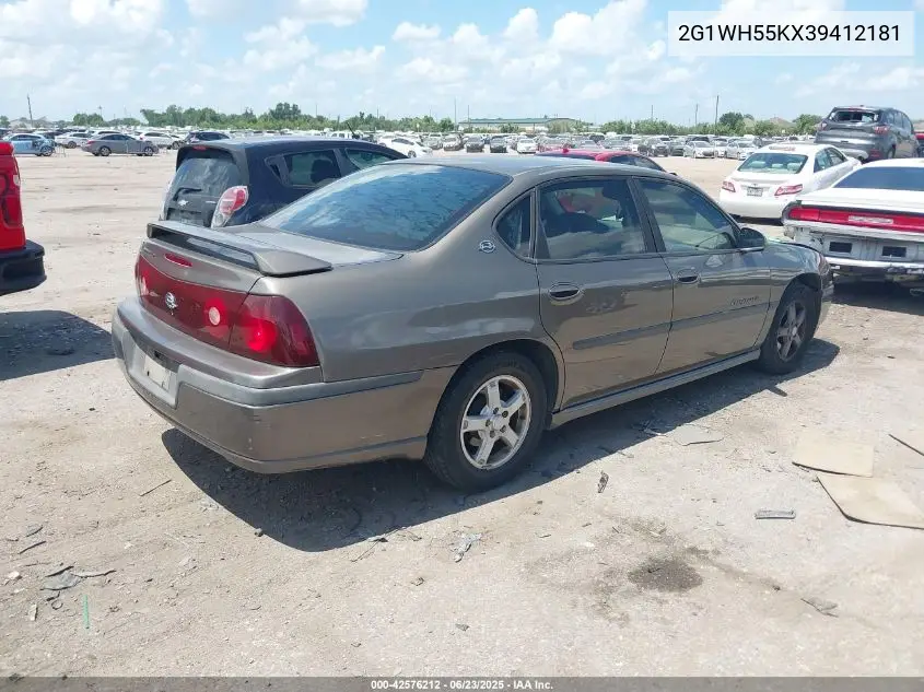 2003 Chevrolet Impala Ls VIN: 2G1WH55KX39412181 Lot: 42576212
