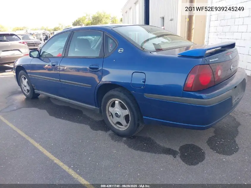 2003 Chevrolet Impala VIN: 2G1WF52E939245249 Lot: 42611740