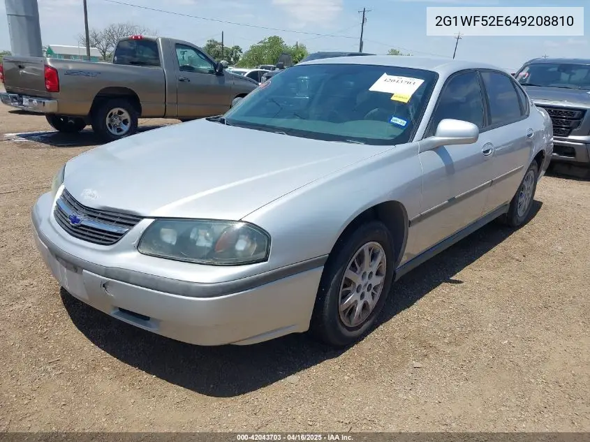 2004 Chevrolet Impala VIN: 2G1WF52E649208810 Lot: 42043703