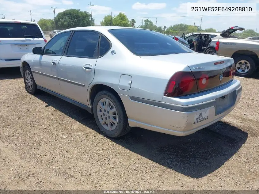 2004 Chevrolet Impala VIN: 2G1WF52E649208810 Lot: 42043703