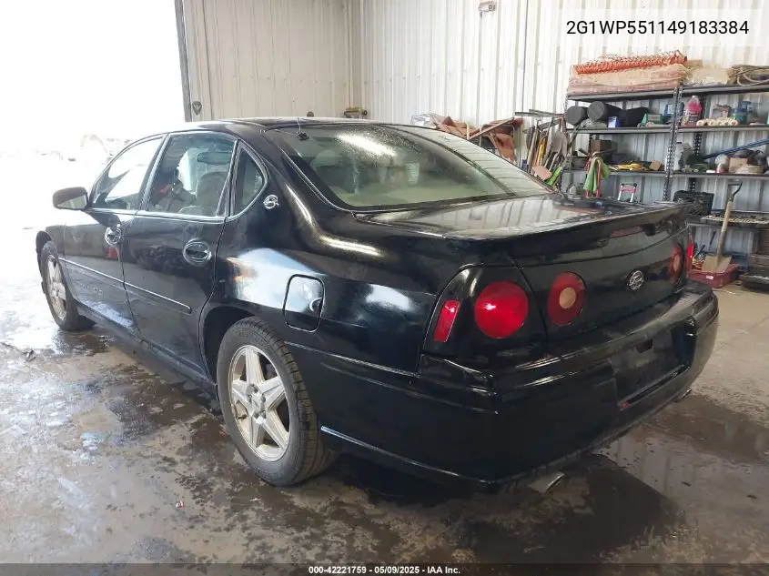 2004 Chevrolet Impala Ss Supercharged VIN: 2G1WP551149183384 Lot: 42221759