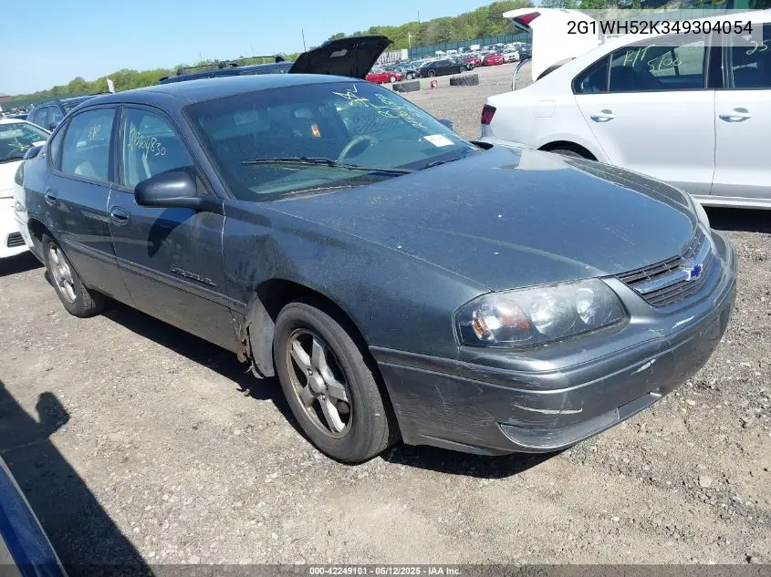 2004 Chevrolet Impala Ls VIN: 2G1WH52K349304054 Lot: 42249101