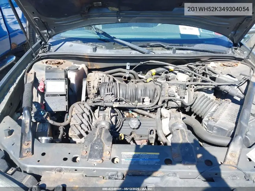 2004 Chevrolet Impala Ls VIN: 2G1WH52K349304054 Lot: 42249101