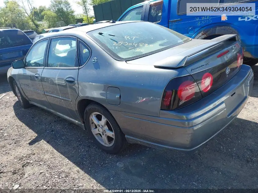 2004 Chevrolet Impala Ls VIN: 2G1WH52K349304054 Lot: 42249101