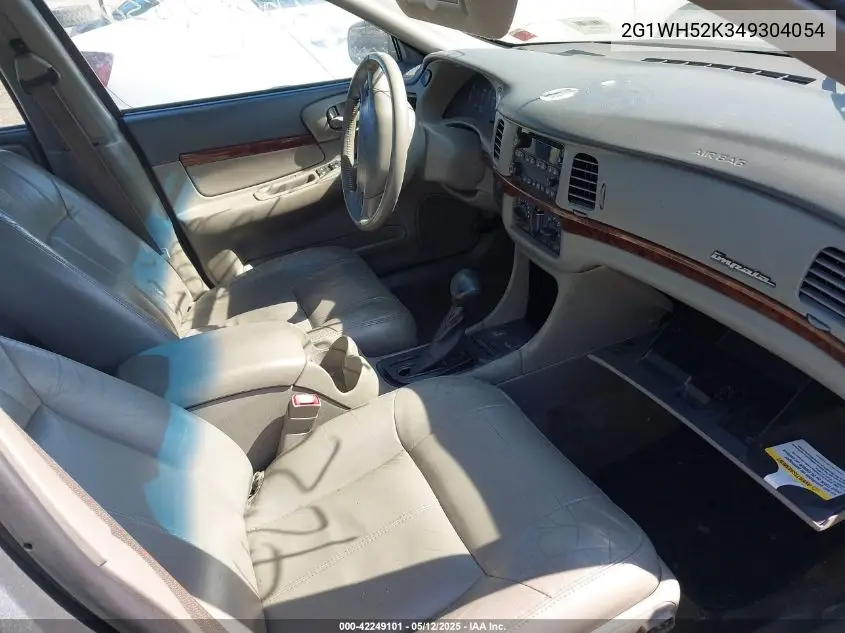 2004 Chevrolet Impala Ls VIN: 2G1WH52K349304054 Lot: 42249101