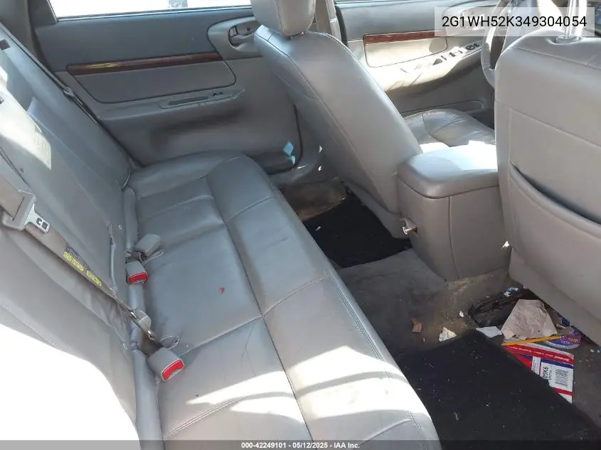 2004 Chevrolet Impala Ls VIN: 2G1WH52K349304054 Lot: 42249101