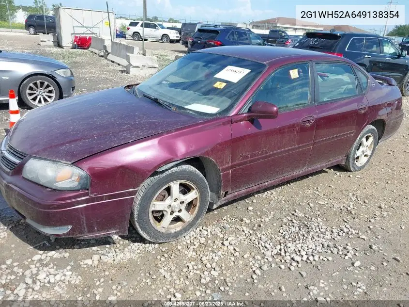 2004 Chevrolet Impala VIN: 2G1WH52A649138354 Lot: 42558237