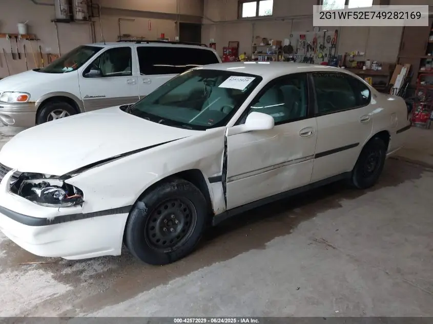 2004 Chevrolet Impala VIN: 2G1WF52E749282169 Lot: 42572029