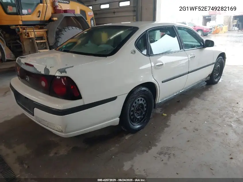 2004 Chevrolet Impala VIN: 2G1WF52E749282169 Lot: 42572029