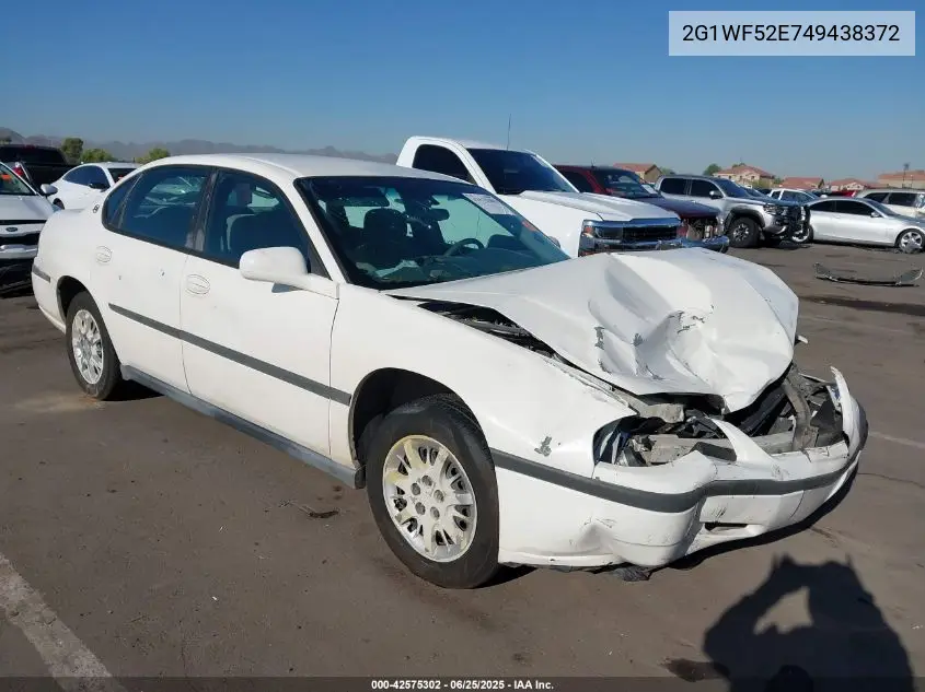2004 Chevrolet Impala VIN: 2G1WF52E749438372 Lot: 42575302