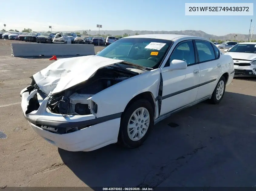 2004 Chevrolet Impala VIN: 2G1WF52E749438372 Lot: 42575302