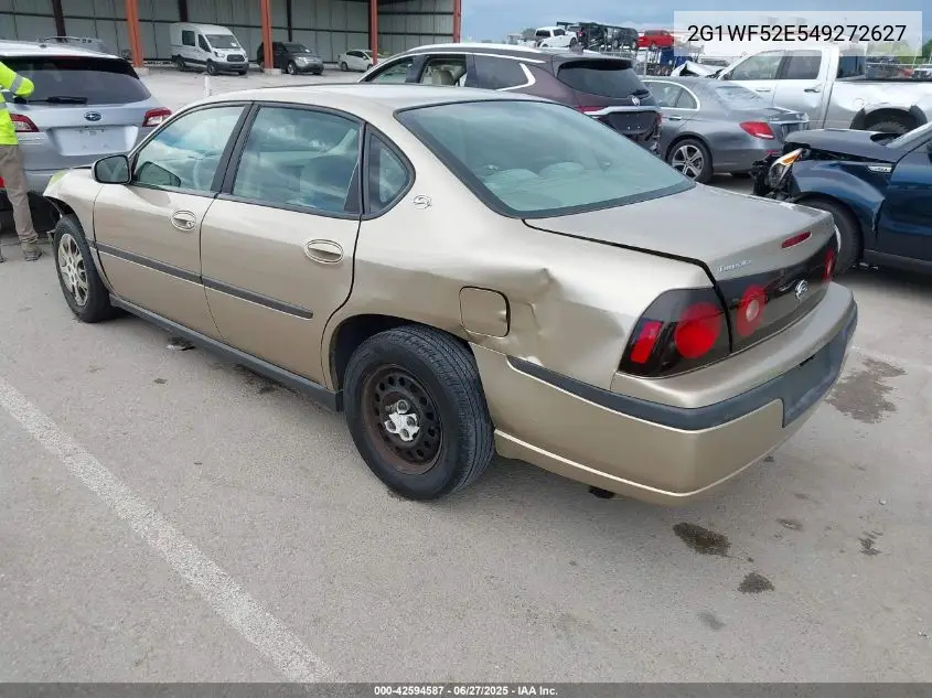 2004 Chevrolet Impala VIN: 2G1WF52E549272627 Lot: 42594587