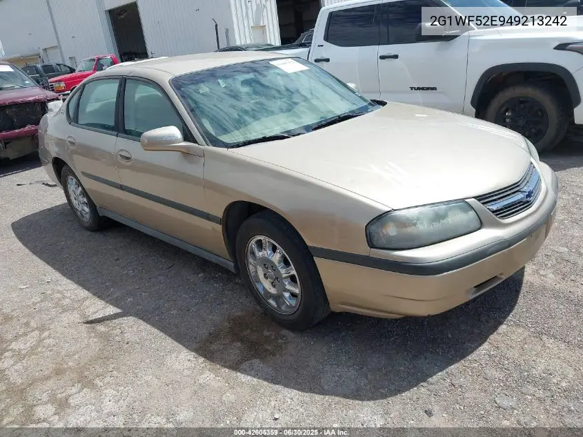 2004 Chevrolet Impala VIN: 2G1WF52E949213242 Lot: 42605359