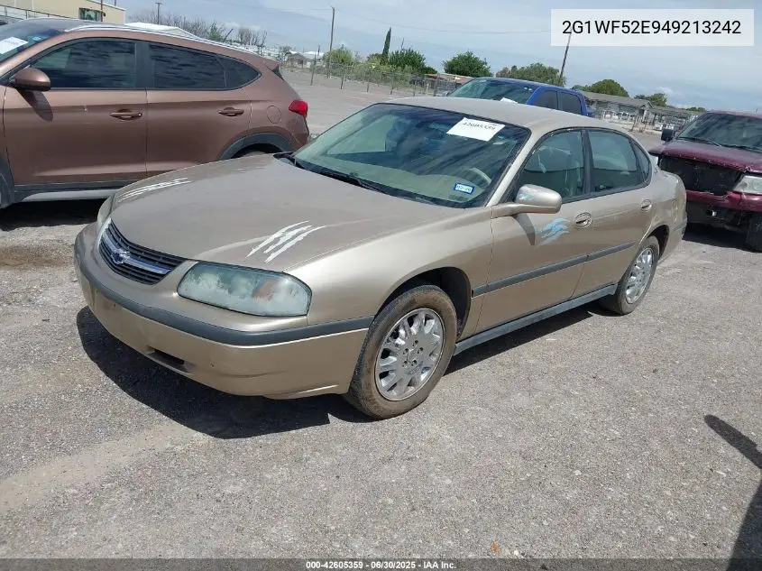 2004 Chevrolet Impala VIN: 2G1WF52E949213242 Lot: 42605359