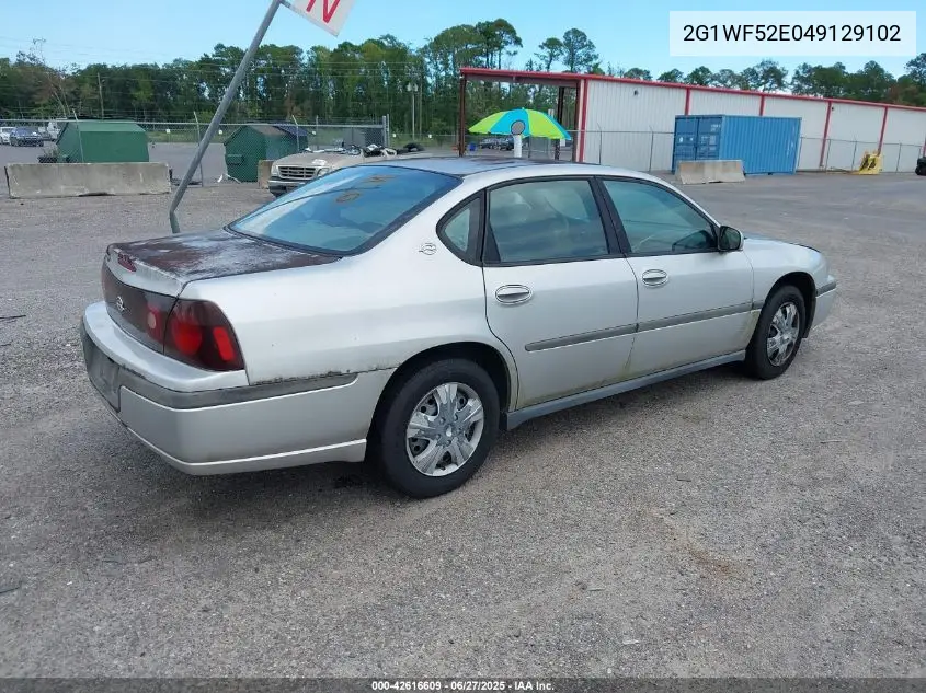2004 Chevrolet Impala VIN: 2G1WF52E049129102 Lot: 42616609