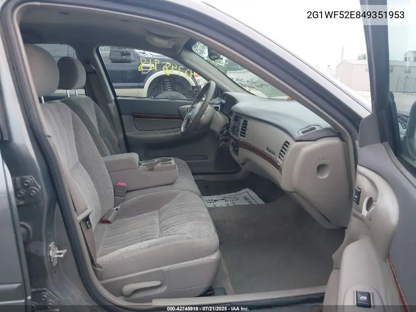 2004 Chevrolet Impala VIN: 2G1WF52E849351953 Lot: 42745918