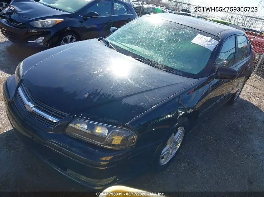 2005 Chevrolet Impala Ls VIN: 2G1WH55K759305723 Lot: 41795939
