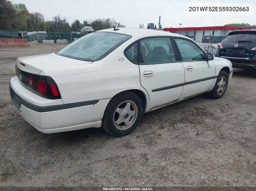 2005 Chevrolet Impala VIN: 2G1WF52E559302663 Lot: 42031012