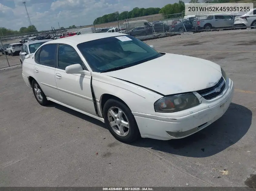 2005 Chevrolet Impala Ls VIN: 2G1WH52K459351255 Lot: 42264685