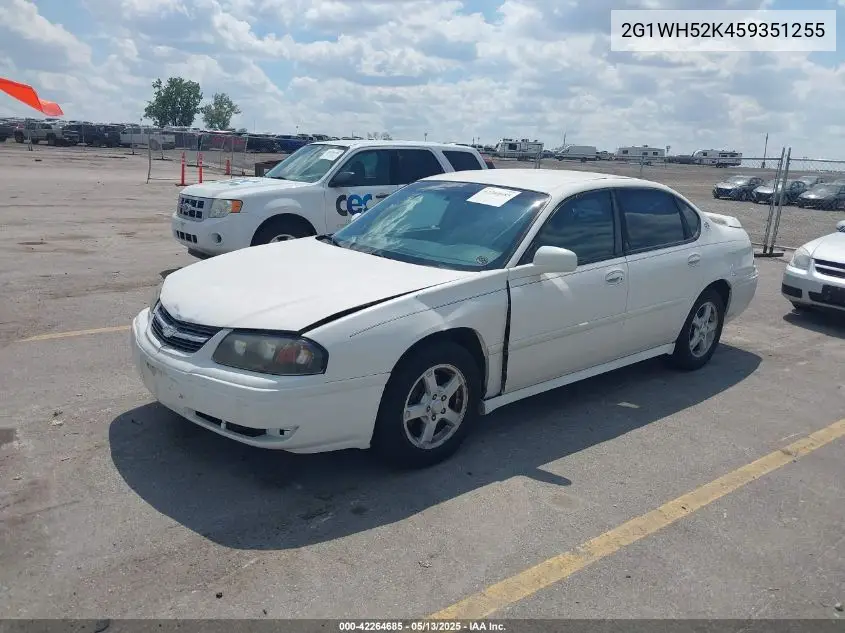 2005 Chevrolet Impala Ls VIN: 2G1WH52K459351255 Lot: 42264685