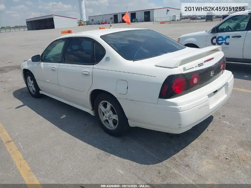2005 Chevrolet Impala Ls VIN: 2G1WH52K459351255 Lot: 42264685