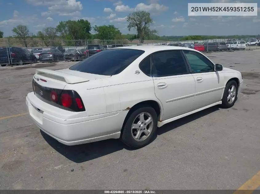 2005 Chevrolet Impala Ls VIN: 2G1WH52K459351255 Lot: 42264685