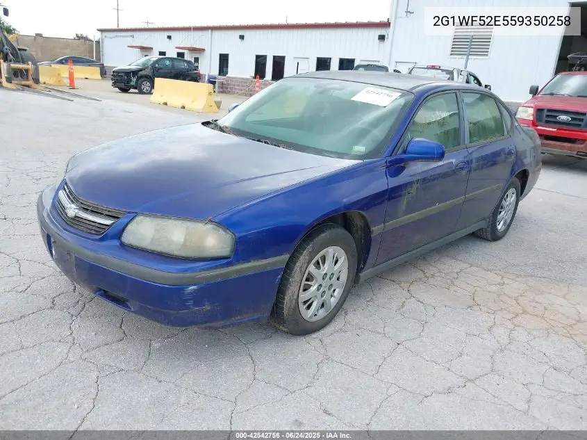 2005 Chevrolet Impala VIN: 2G1WF52E559350258 Lot: 42542756