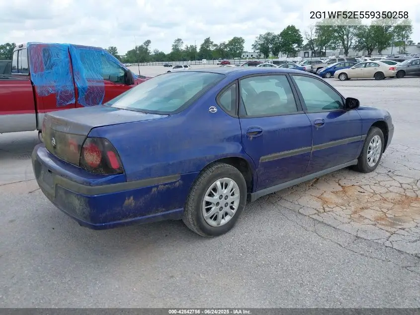 2005 Chevrolet Impala VIN: 2G1WF52E559350258 Lot: 42542756