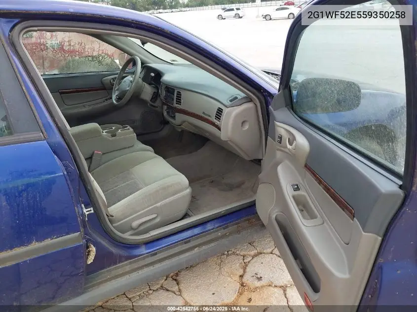 2005 Chevrolet Impala VIN: 2G1WF52E559350258 Lot: 42542756