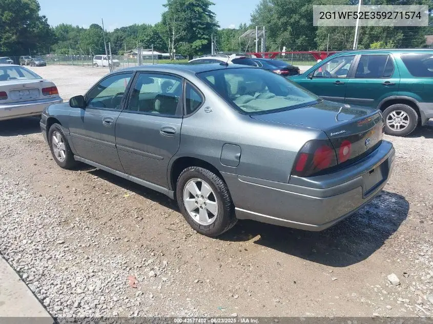 2005 Chevrolet Impala VIN: 2G1WF52E359271574 Lot: 42577402