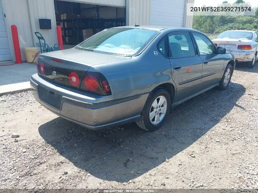 2005 Chevrolet Impala VIN: 2G1WF52E359271574 Lot: 42577402
