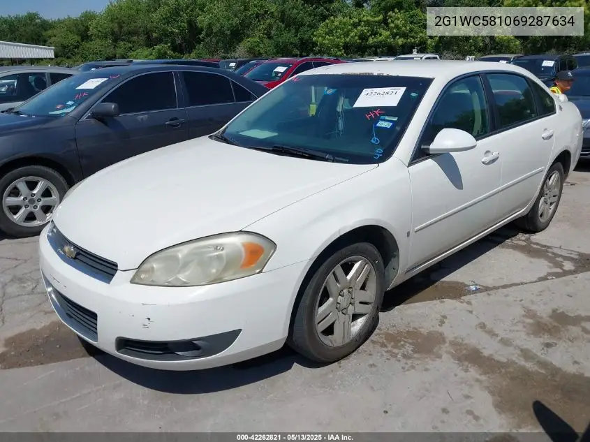 2006 Chevrolet Impala Lt VIN: 2G1WC581069287634 Lot: 42262821