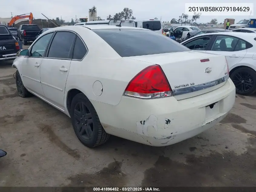 2007 Chevrolet Impala Ls VIN: 2G1WB58K079184629 Lot: 41896452