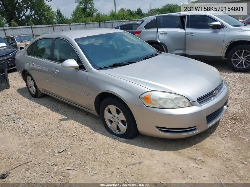 2007 Chevrolet Impala Lt VIN: 2G1WT58K579154801 Lot: 42624507