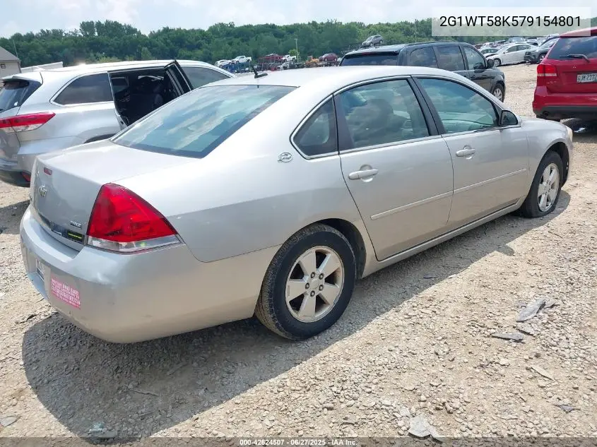 2007 Chevrolet Impala Lt VIN: 2G1WT58K579154801 Lot: 42624507