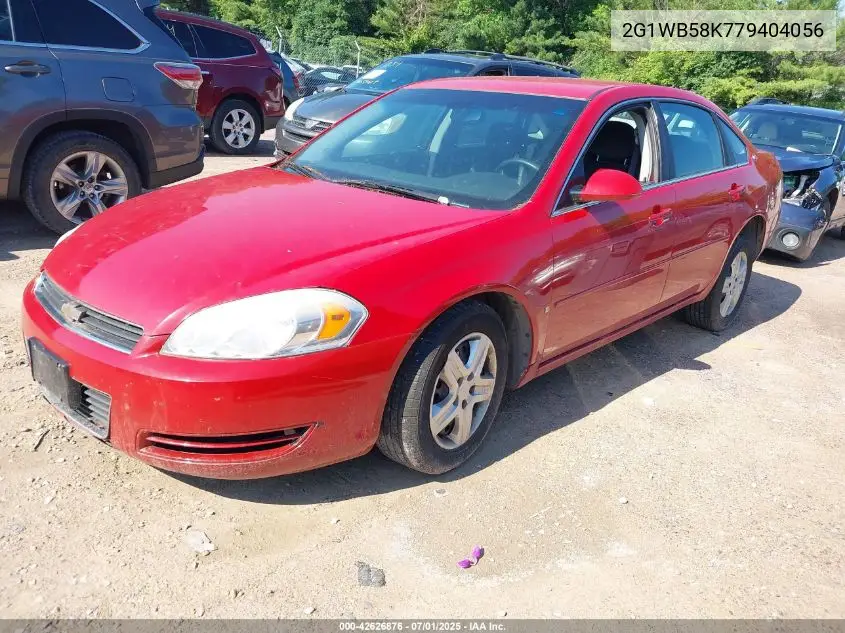 2007 Chevrolet Impala Ls VIN: 2G1WB58K779404056 Lot: 42626876