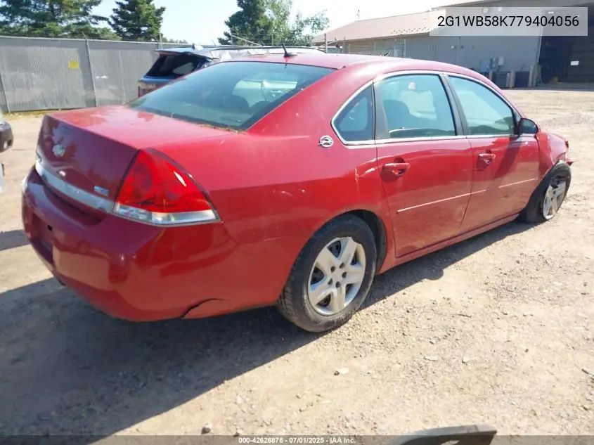 2007 Chevrolet Impala Ls VIN: 2G1WB58K779404056 Lot: 42626876