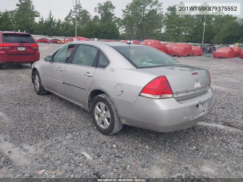 2007 Chevrolet Impala Lt VIN: 2G1WT58K879375552 Lot: 42634734