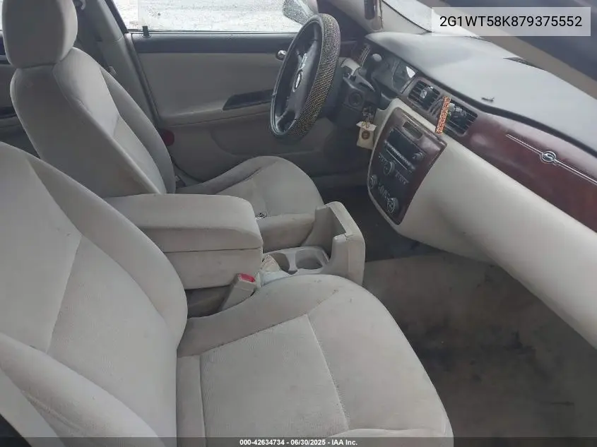 2007 Chevrolet Impala Lt VIN: 2G1WT58K879375552 Lot: 42634734