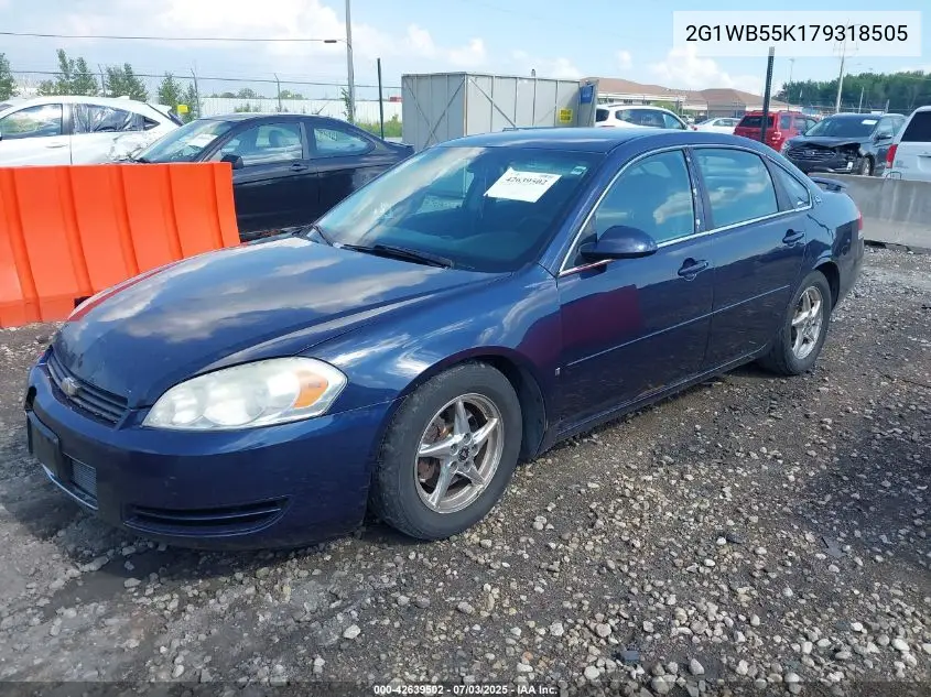 2007 Chevrolet Impala Ls VIN: 2G1WB55K179318505 Lot: 42639502