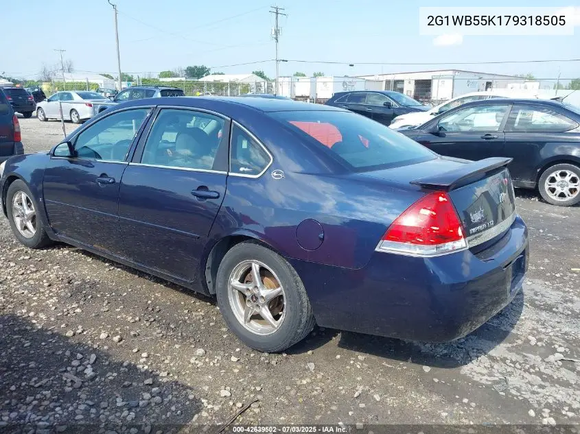 2007 Chevrolet Impala Ls VIN: 2G1WB55K179318505 Lot: 42639502