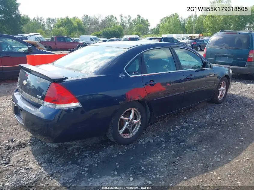 2007 Chevrolet Impala Ls VIN: 2G1WB55K179318505 Lot: 42639502