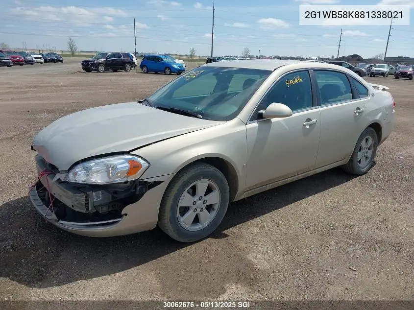 2008 Chevrolet Impala Ls VIN: 2G1WB58K881338021 Lot: 30062676