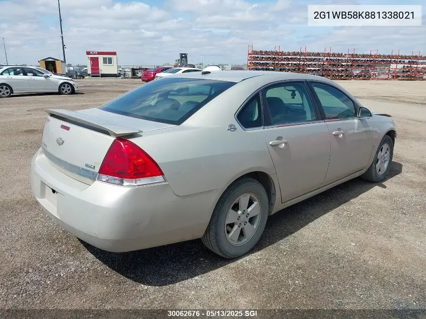 2008 Chevrolet Impala Ls VIN: 2G1WB58K881338021 Lot: 30062676