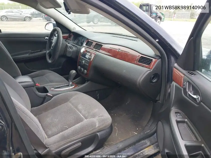 2008 Chevrolet Impala Ls VIN: 2G1WB58K989140906 Lot: 42251698